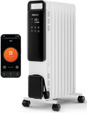 Pro Breeze OmniWarm - Elektrische Kachel met Smart App 2500W - Verplaatsbaar en Krachtige Wi-Fi Olieradiator 24-uurs Timer, 3 Modi, Verstelbare Thermostaat en Veiligheidsuitschakeling - Wit