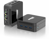 Mini PC N100(tot 3,4 GHz) 16GB DDR5 512GB M.2 SSD Windows 11 Pro Mini Desktop Computer ondersteuning 4K@60Hz Drie Display/3xUSB/3xHDMI 2.1/WiFi 6/BT5.2/Dual Gigabit Ethernet,Mini Computer for Business