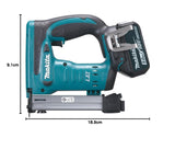 Makita Accu-nietmachine, 18 V/5,0 Ah, 2 accu's en oplader in Makpac), DST221RTJ