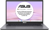 ASUS Chromebook Plus CX34 Laptop | 14 inch Full-HD 16:9 IPS Display | Intel Core i3-1215U | 8 GB RAM | 128GB UFS | Intel UHD Graphics | ChromeOS | QWERTZ toetsenbord | Rocky Grey