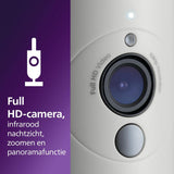 Philips Avent Connected-babyfoon met HD-camera 1080p en gratis app-ondersteuning, infrarood nachtzicht, twee-weg audio, onbeperkt bereik, Secure Connect-systeem, 12 uur in Eco-modus (model SCD923/26)