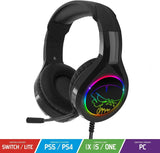 SPIRIT OF GAMER - PRO-H8 - Audio Pro Gamer Headset - Simultaan leer - Flexibele microfoon - RGB Rainbow LED hoofdtelefoon - Multiplatform - PS5 / XBOX X/PC / PS4 / XBOX ONE