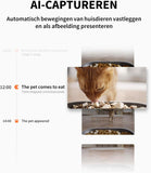 PETKIT Automatische Kattenvoerautomaat met Camera, Dubbele Trechter 5L Automatische Voerbak voor Katten/Honden, 1080P HD, AI-functie, Tweewegaudio, 2.4G WiFi, Roestvrijstalen Kom, Editie 2024