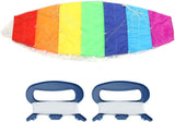 Grote Dual Lijn Parachute, Regenboog Kleur Stunt Power Vliegende Kite Outdoor Dual Line Surfen Parafoil Fun Strand Sport Speelgoed