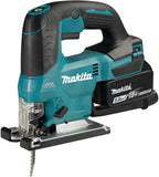 Makita DJV184RTJ 18V Li-ion LXT borstelloze decoupeerzaag Compleet met 2 x 5.0 Ah batterijen en oplader geleverd in een Makpac Case