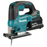 Makita DJV184RTJ 18V Li-ion LXT borstelloze decoupeerzaag Compleet met 2 x 5.0 Ah batterijen en oplader geleverd in een Makpac Case