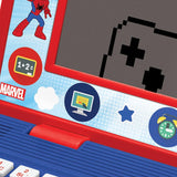 Lexibook, Spidey en zijn ongelooflijke vrienden, Frans/Engels educatief laptop, speelgoed voor kinderen, 170 activiteiten om te leren, games en muziek, groot scherm, rood/blauw, JC599SPi1