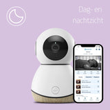 Maxi-Cosi See Babyfoon, Babymonitor met camera (1080p HD) en audio, Wi-Fi-babymonitor, Livestreams, Onderdeel van Maxi-Cosi Connected Home - Compatibel met Alexa en Google Assistant