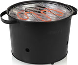 Princess Hybride Barbecue 112240-2 in 1 Elektrische BBQ en kolen BBQ - 1400 Watt,Zwart