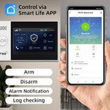 PGST Wi-Fi-alarmsysteem, met app-waarschuwing en oproepalarmen, draadloze 21-delige set: alarmhub, camera, deur-/raamsensoren, afstandsbedieningen, werken met Alexa en Google Home
