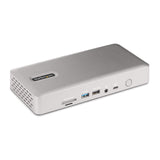 StarTech.com Thunderbolt 4 Multi-Monitor Docking Station, Quad/Triple/Dual Display Dock, 2x HDMI/DP, 7x USB Hub, 2.5GbE, 98W