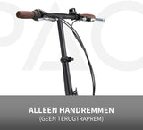 PACTO ELEVEN Vouwfiets - Hoogwaardige Nederlandse Vouwfiets - 27 cm Oversized Stalen Frame - 20 Inch Aluminium Wielen - 3 Shimano Versnellingen - Vouwfiets voor Volwassenen - Zwart