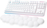 Logitech G 715 draadloos toetsenbord met LIGHTSYNC RGB-verlichting, LIGHTSPEED, tactiele schakelaars (GX-bruin) en polssteun, pc/Mac - wit