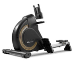 Hop-Sport HS-095R Spike roeitrainer opvouwbaar voor thuis incl. mat - roeitrainer met magnetische weerstand, LCD display, 12 programma's, wedstrijdmodus en WATT functie, tot 150 kg, Gouden