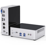 i7 Mini PC Thunderbolt 4 Intel 12e i7-1260P Mini Desktop Computer Max 4.70GHz Dual Channel DDR4/SSD 16 GB RAM 512 GB NVME SSD, Dual 2.5GB Ethernet Mini PC, 4K Dual HDMI Display/BT5.2/WiFi ax