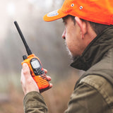 Midland G9 Pro walkietalkie Dual Band 40 kanalen PMR446 en 69 kanalen LPD Blaze Edition - 1 transceiver, 4 oplaadbare batterijen AA 1800 mAh, oplader en riemclip