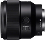 Sony SEL85F18 85mm F/1.8-22 Medium-Telephoto Fixed Prime Cameralens, Zwart