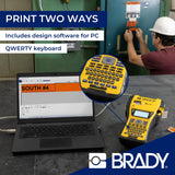 Brady M410 Draagbare Labelprinter - Labelapparaat en Industriële Labelmachine voor Labels in Veeleisende Omgevingen - Krachtige Kleefstof - Incl. 1 Labelcartridge - Vervangt BMP41