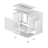 ATX Semi-toren doos DEEPCOOL R-CH160-WHNMIO-G-1 Wit