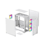 ATX Semi-toren doos DEEPCOOL R-CC560-WHAMA4-G-2 Wit Multicolour