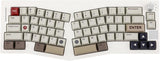EPOMAKER Alice 66 Draadloos Gaming Toetsenbord, Alice Layout QMK/VIA Programmeerbaar, Mechanisch BT5.0/2.4GHz/USB-C Bedraad, 4000mAh Batterij, Hot Swappable (Retro Witte, Flamingo Schakelaar)