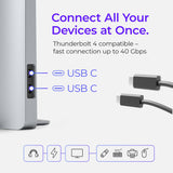 MacBook Docking Station Bundle | Dubbel scherm Compatibel met Apple MacBook Pro 13" M1 (2020) en M2 (2022) | Inclusief externe grafische adapter voor dubbele 4K HDMI-monitor