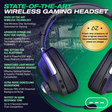 ACEZONE A-Spire - True Wireless Hybrid ANC Gaming Headset - Speech Enhancing Noise Canceling Microphone - PC, PS4, PS5, Series X, Series S, Switch, Mobile