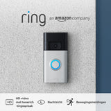 Ring Videodeurbel op batterij (Video Doorbell 2de generatie) | 1080p HD-video, geavanceerde bewegingsdetectie, en eenvoudige installatie | Ring Protect-proefperiode (30 dagen gratis)