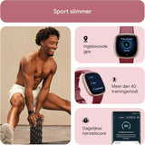 Fitbit Versa 4 - Sportieve smartwatch met ingebouwde gps en een batterijduur tot 6 dagen. Compatibel met Android en iOS.