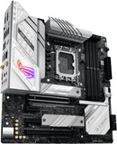 ASUS ROG STRIX B760-G GAMING WIFI Intel B760 LGA 1700 wit mATX moederbord met 12 + 1 vermogensfasen, DDR5, PCIe 5.0 x16 SafeSlot, twee PCIe 4.0 M.2-sleuven, WiFi 6E, 2.5G Ethernet en Aura Sync