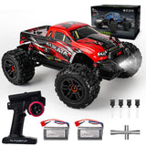 Op afstand bestuurbare auto vanaf 10 jaar, 36+ km/u, 4WD RC auto, offroad voor volwassenen en kinderen, 2,4 GHz 1/18 RC auto, all-terrain waterdichte monstertruck op afstand bestuurd, op afstand