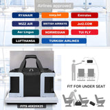 Kono Kofferset van 4 stuks handbagage/medium/grote koffer harde schaal lichtgewicht trolley met TSA-slot reisbagage met Ryanair handcabinetas