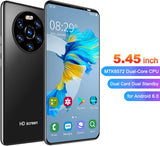 Ontgrendelde Smartphones, Mate40 Pro Android Mobiele Telefoons Ontgrendeld 5.45In Full HD-Scherm 1GB RAM + 8GB ROM, 2MP + 5MP, 2200mAh Batterij [Energie-Efficiëntieklasse A++](Zwart)