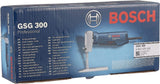 Bosch Professional schuimrubberzaagmachine GSG 300 (zaagdiepte in schuimrubber: 300 mm, 350 watt, incl. voetplaat, zaagblad en zaagbladgeleiding niet inbegrepen, in kartonnen doos)