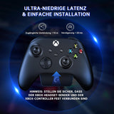 2,4 GHz draadloze headset voor Xbox Series X|S, draadloze hoofdtelefoon voor Xbox One, PC, PS5, PS4, Switch, verwijderbare ruisonderdrukkende microfoon, 3D-surround sound, 60 uur batterijduur, RGB
