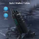 Retevis RB629 Professionele Walkie Talkies, Oplaadbare Tweerichtingsradio met 6-Voudige Oplader, Draadloze Kloon, VOX, Stevige Walkie Talkie voor Fabriek, Bouw (6 Stuks, Zwart)