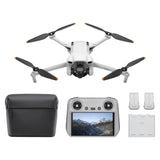 DJI Mini 3 Fly More Combo (DJI RC) – Lichtgewicht en opvouwbare minicameradrone met 4K HDR-video, 38 minuten vliegtijd, echt verticaal fotograferen en intelligente functies, C0