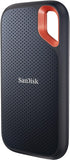 SanDisk Extreme Portable SSD Draagbare Schijven 1 TB (NVMe Solid State-Prestaties, 2,5 Inch, Lees-/schrijfsnelheden Van 1050/1000 MB/s, Water- En Stofbestendigheid, AES-Hardwareversleuteling) Grijs