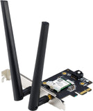 ASUS PCE-AX3000, AX3000 dual-band PCI-E WiFi 6 (802.11ax), Ondersteuning van 160MHz, Bluetooth 5.0, WPA3 netwerkbeveiliging