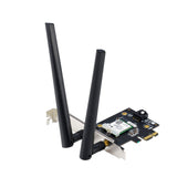 ASUS PCE-AX3000, AX3000 dual-band PCI-E WiFi 6 (802.11ax), Ondersteuning van 160MHz, Bluetooth 5.0, WPA3 netwerkbeveiliging