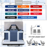 Kono Kofferset van 4 stuks handbagage/medium/grote koffer harde schaal lichtgewicht trolley met TSA-slot reisbagage met Ryanair handcabinetas