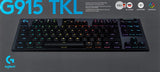 Logitech G G915 TKL Tenkeyless LIGHTSPEED draadloos RGB mechanisch gamingtoetsenbord - lineair