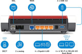 AVM FRITZ!Box 7590 AX (Wi-Fi 6 router met 2.400 Mbit/s (5GHz) & 1.200 Mbit/s (2,4 GHz), tot 300 Mbit/s met VDSL Supervectoring 35b, WLAN mesh, DECT-basis, Duitstalige versie)