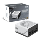 ASUS Prime 750W Gold-voeding (750 watt, voor allround pc's en gaming-pc's, 80 Plus Gold-certificering, ATX 3.0-compatibel, ventilator met dubbele kogellagers, zwart/wit)