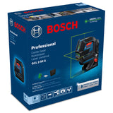Bosch Professional Measurement lijnlaser GCL 2-50 G (groene laser, binnengebruik, houder RM 10, zichtbaar werkgebied: tot 15 m, 4 x AA-batterij, in kartonnen doos)