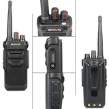 Retevis RT648 Walkie Talkies, Waterdicht Portofoon IP67, PMR446, 1200mAh USB Oplaadbasis, VOX, Robuust Professionele Walkie-Talkie voor Volwassenen, Groot Bereik voor Bouwplaats (1 Paar, Zwart)