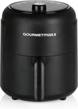 GOURMETmaxx hetelucht friteuse 2.3l | Ideaal om te bakken, grillen, braden enz. | 8 verschillende programma's | Bijzonder vetarm en zachte bereiding | Timer | Automatische uitschakeling | 1000W [Zwart]