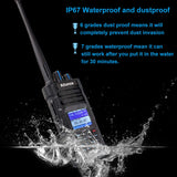 Retevis Ailunce HD1 10W DMR amateurradio, dual-band, digitale tweewegradio, type-C 3200mAh batterij, IP67 waterdicht, 16 toetsen DTMF, compatibel met andere hamradio en tweewegradio (1 stuks, zwart)