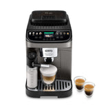 De'Longhi Magnifica Evo Next ECAM312.80.TB Volautomatische espressomachine met melkopschuimer, koffiebonenmachine voor koffie en cappuccino met intuïtief touch-display, 1450 W, zwart/titanium