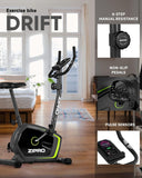 ZIPRO Drift hometrainer met LCD display, 8 weerstandsniveaus - fitnessbike - hometrainer - ergometer, met hartslagmeter, zadel in hoogte verstelbaar - tot 120 kg belasting